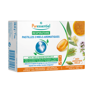 Respiratory Lozenges With 3 Aromatic Honeys