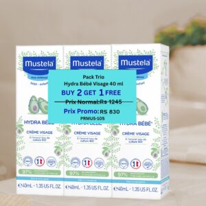 Pack Trio Mustela Hydra Bébé Visage (40 ml x 3)