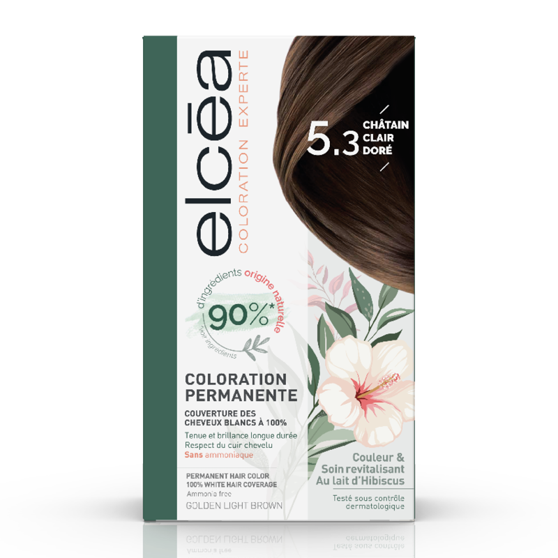 ELCEA Coloration Permanente Châtain Clair Doré 5.3